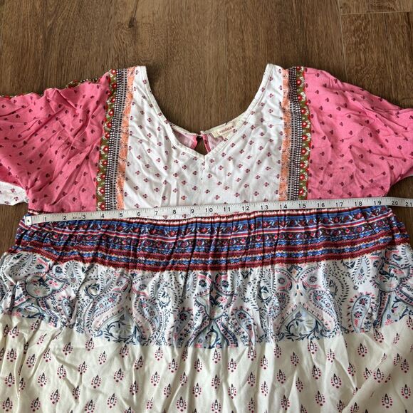 Sundance Multicolored Patterned Long Sleeve Top - Size Medium - Picture 5 of 7